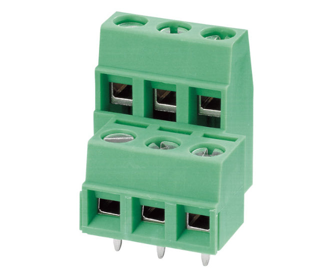 Terminal Block Str 6 W 3.81 Double Deck R/C Pcb Green Etb32060 G000 Z