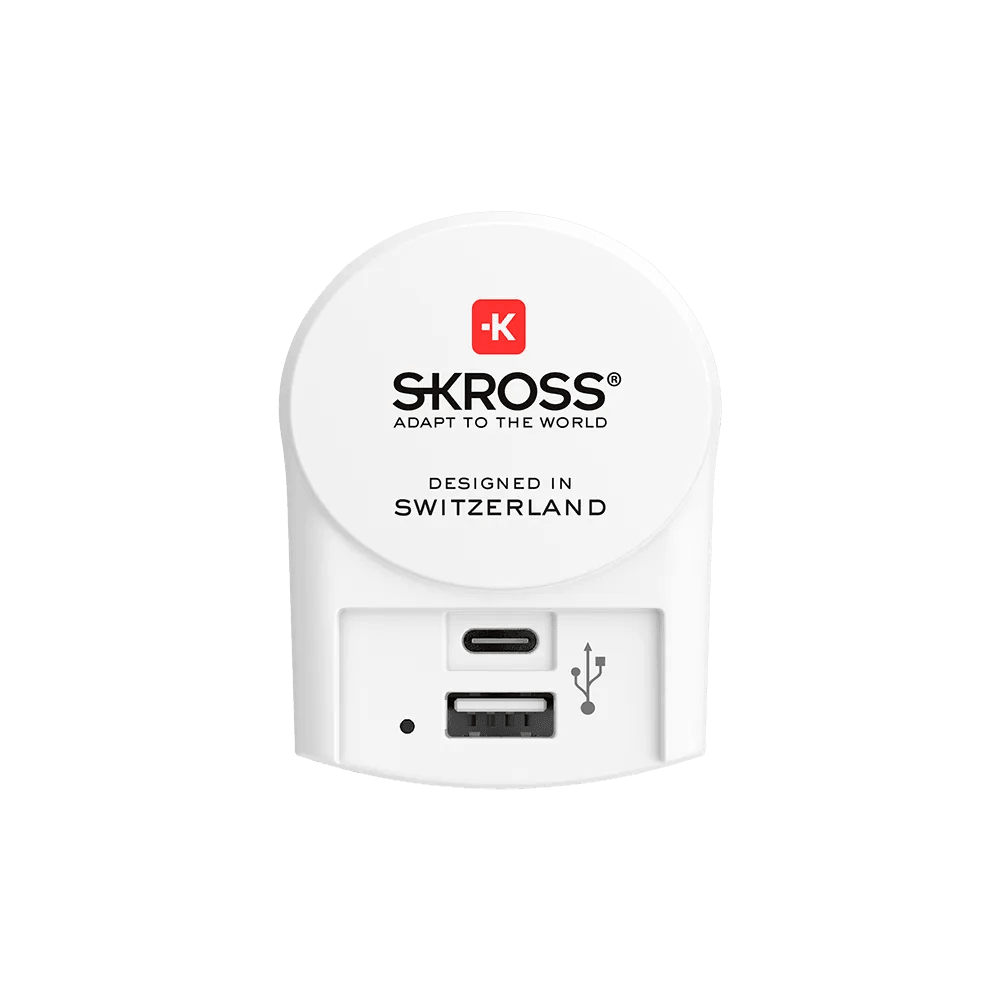 SKROSS - Euro USB Charger 1x Type C / 1x Type A - Livestainable.co.za