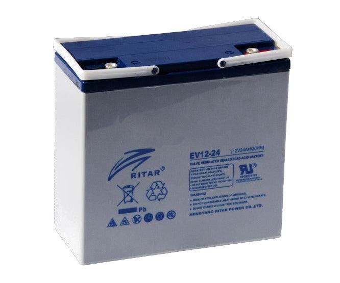 Battery Sla 12 V 24 Ah Ev 182x78x170 Ev12 24 F18 - Livestainable.co.za