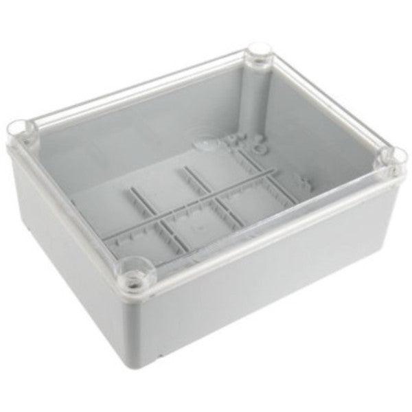 Encloser Grey Base And Clear Lid 120x120x90mm Enl121209 C - Livestainable.co.za