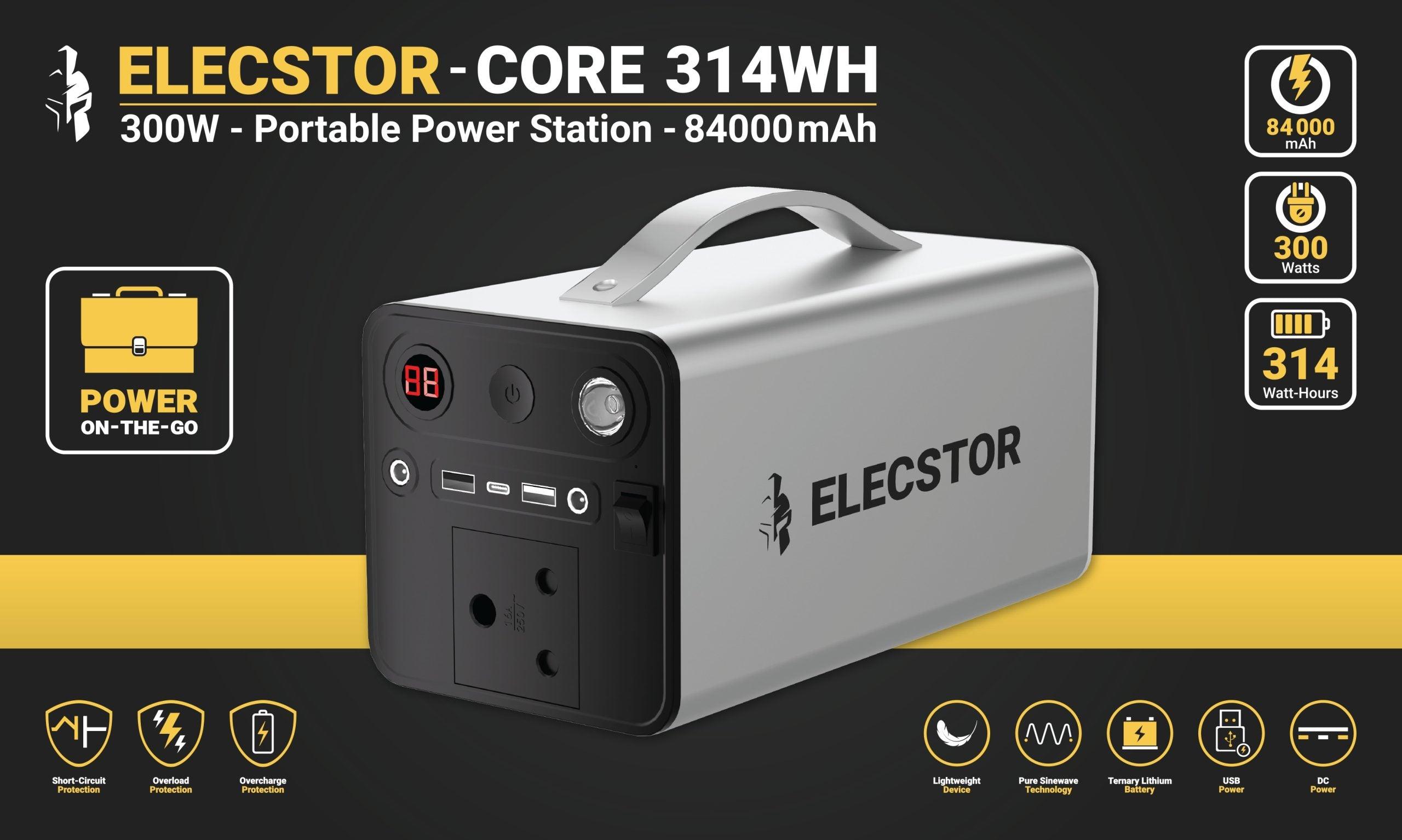 Elecstor Core 300 W Power Station 84000m Ah 314 Wh - Livestainable.co.za