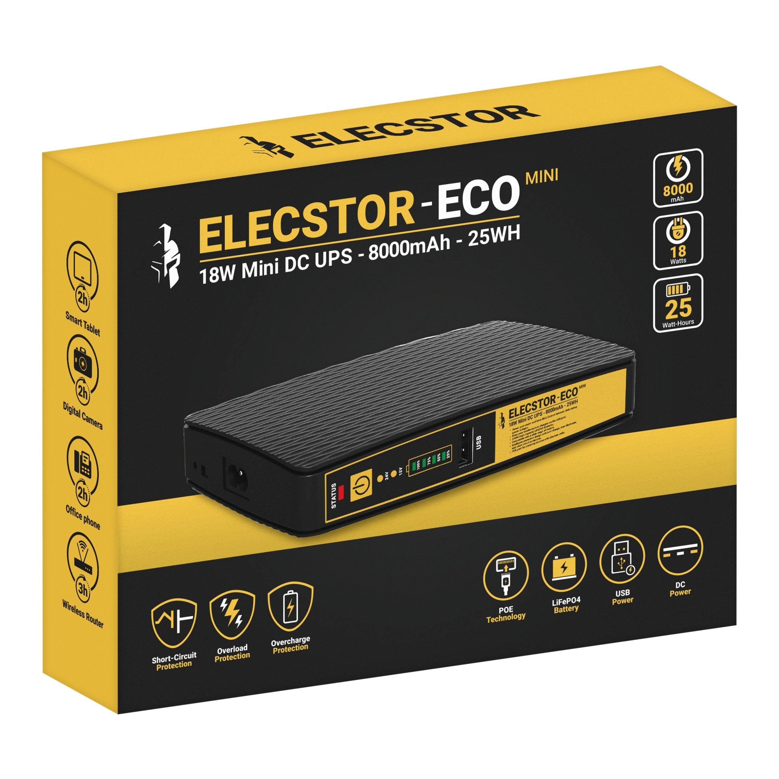 Elecstor 18 W Mini Ups 8000m Ah 25 Wh - Livestainable.co.za