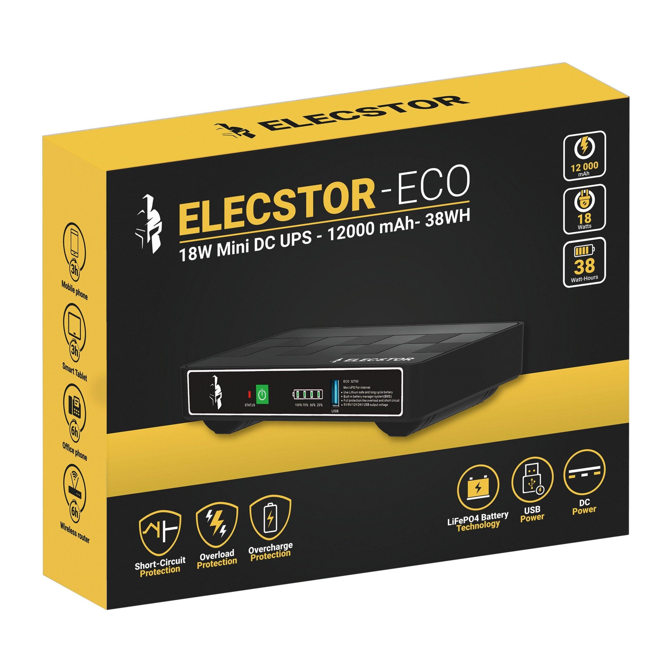 Elecstor 18 W Mini Ups 12000m Ah 38 Wh - Livestainable.co.za