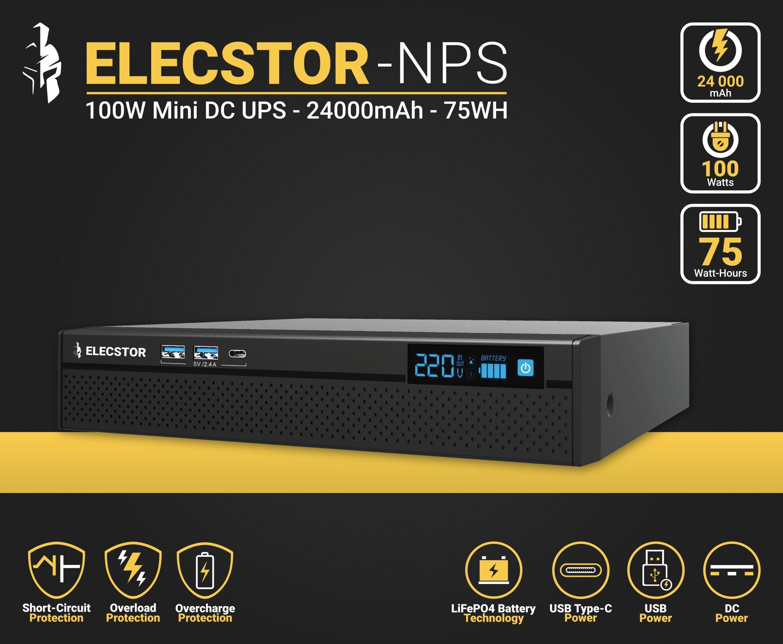 Elecstor 100 W Mini Ups 24000m Ah 75 Wh - Livestainable.co.za