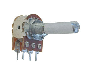 Potentiometer W/Switch Log Pcb 17mm 100 K F16 Ksh N A104 L25 Kq