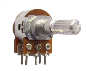 Potentiometer With Switch Lin Pcb 17mm 10 K F16 Ksh N B103 L25 Kqd *R*