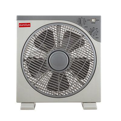 Desk Plastic Box Fan 5 Blades White Motor Power 40w - Livestainable.co.za