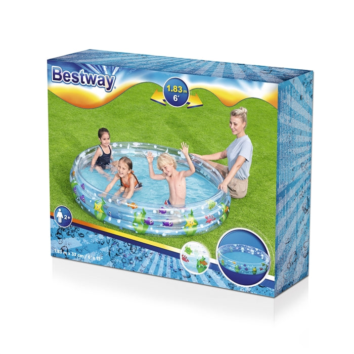 Bestway φ1.83m X H33cm Deep Dive 3 Ring Pool 480 L