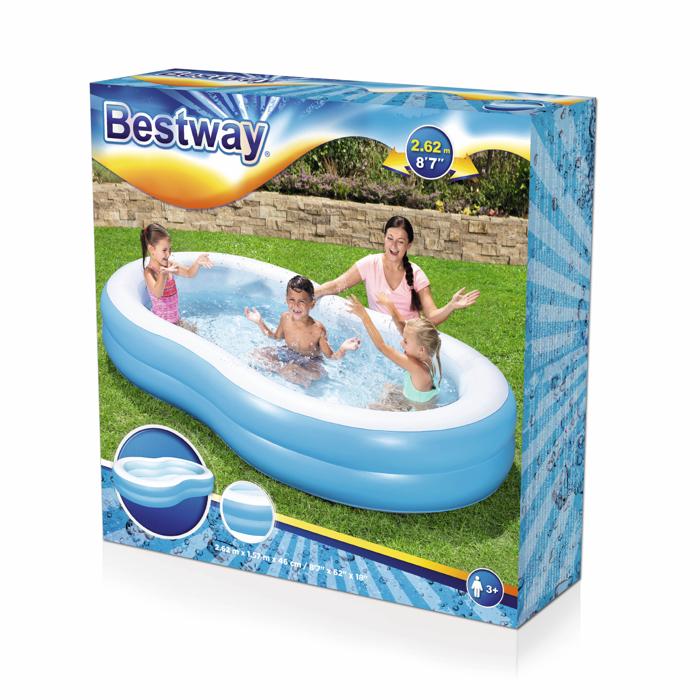 Bestway 2.62m X 1.57m X 46cm The Big Lagoon Family Pool 544 L