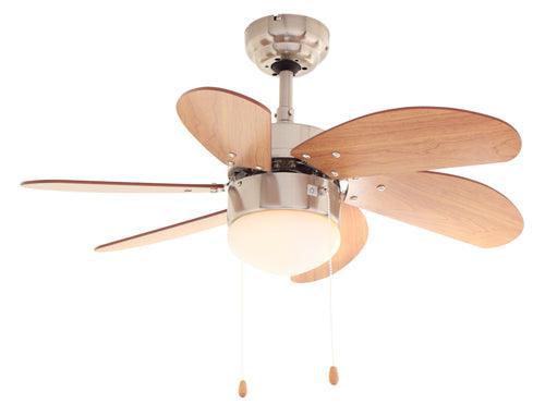 Turbo Swirl Ceiling Fan 6 Blades Cherry Motor Power 50w - Livestainable.co.za