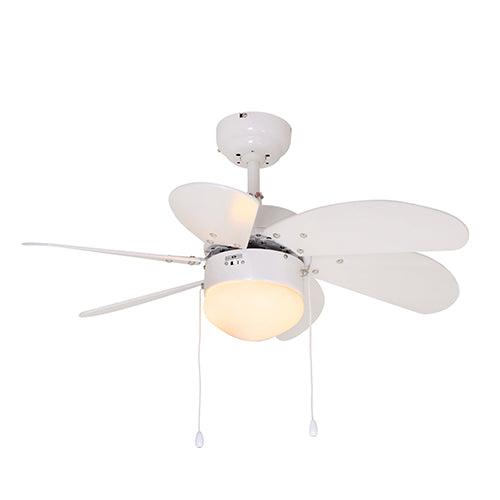 Turbo Swirl Ceiling Fan 6 Blades White Motor Power 50w - Livestainable.co.za