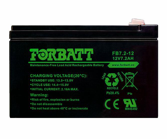 Battery Sla 12 V 7.2 Ah 151x65x94 Fb7.2 12 - Livestainable.co.za