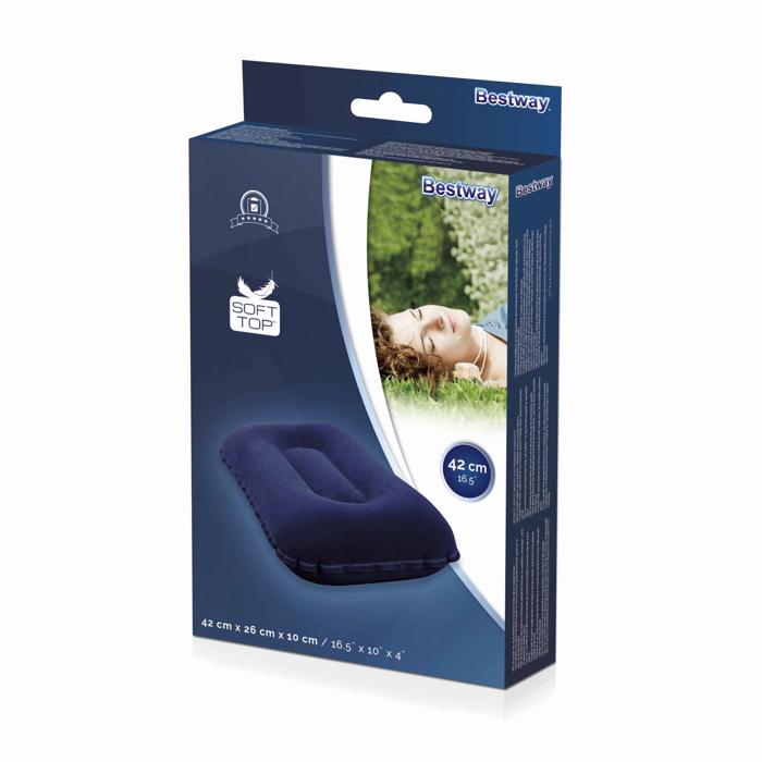Bestway 42cm X 26cm X 10cm Flocked Air Pillow