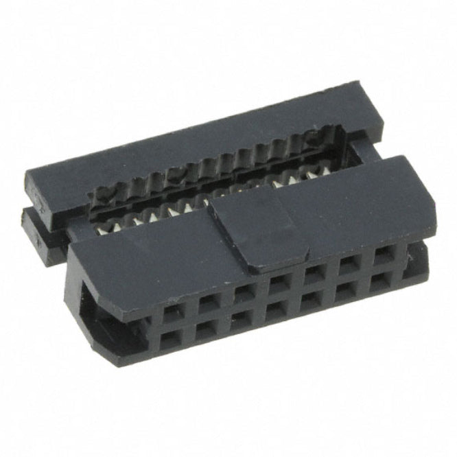 Idc Socket 14 W 2.54mm No Strain Releif Fc 14 P