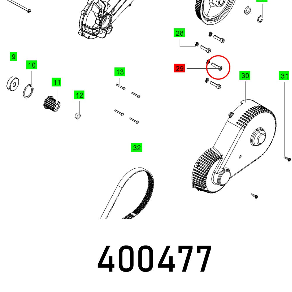 Festool Ch. Head Screw Din 912 M6 X25 8.8