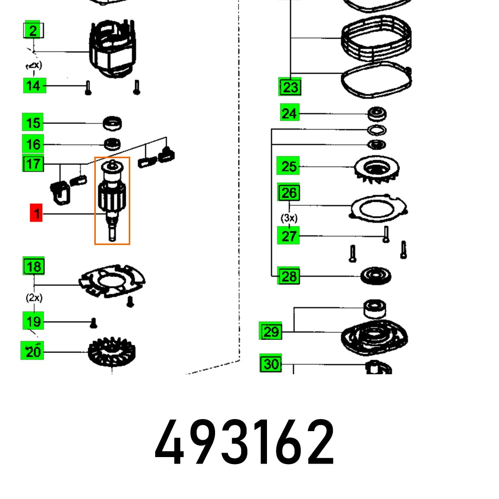 Festool Armature Compl. Ds 400 230 V