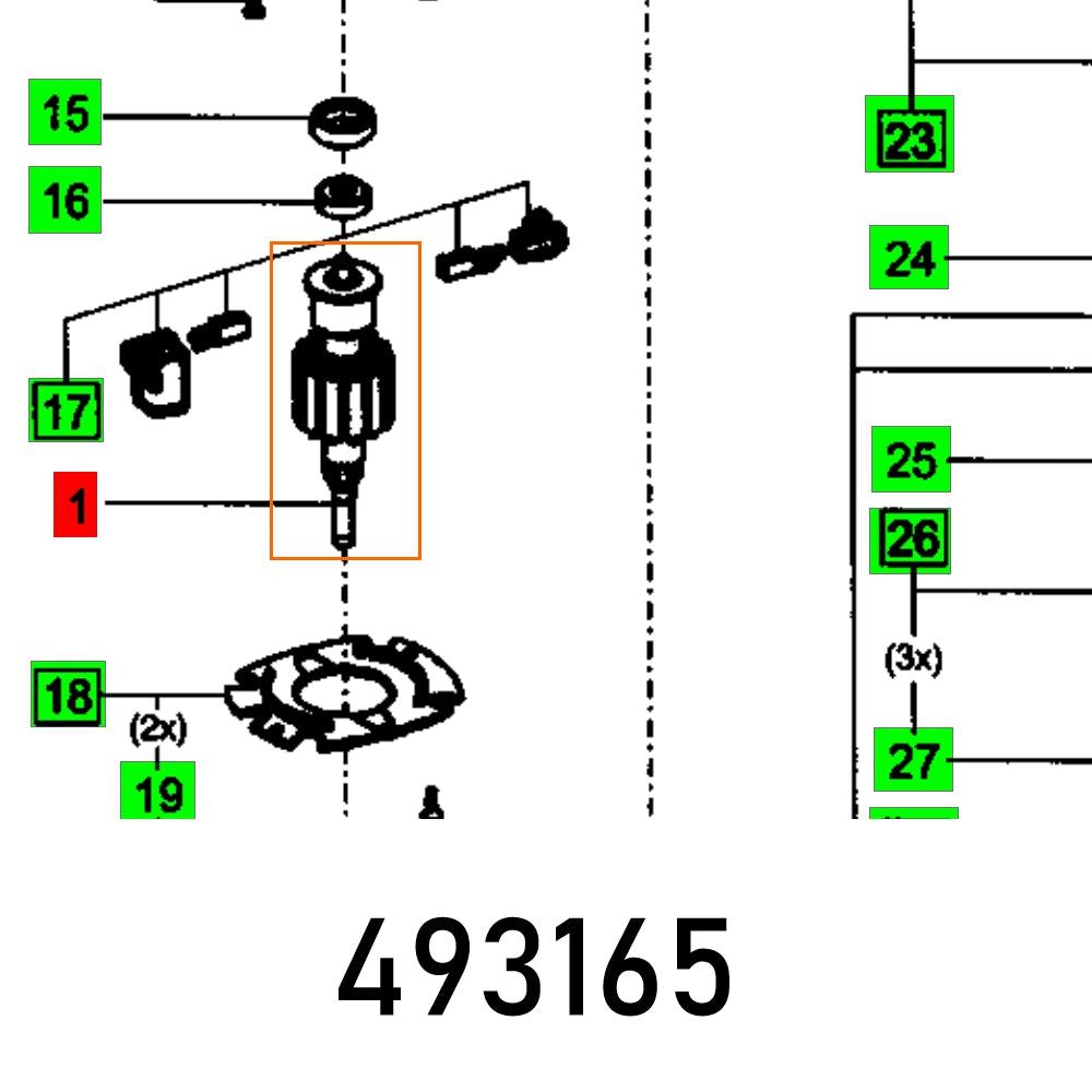 Armature Compl. Es 125 230 V - Livestainable.co.za