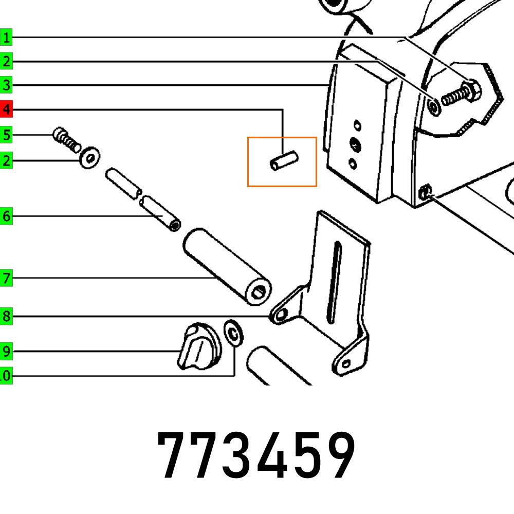 Pin Countersunk Din 1472 6 X10 St - Livestainable.co.za