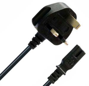 Lead Fig8 To Uk 13 A Plug 1.3m Lead Uk Fig8 1.3 Bk - Livestainable.co.za