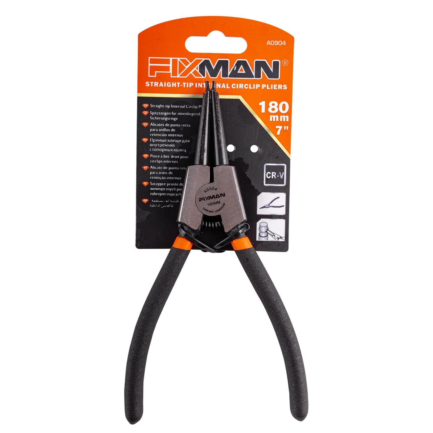 Fixman Straight External Circlip Pliers 7'/175 Mm - Livestainable.co.za