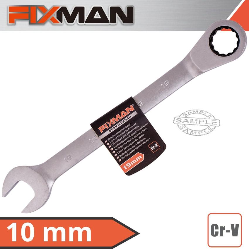 Fixman Combination Ratcheting Wrench 10 Mm - Livestainable.co.za