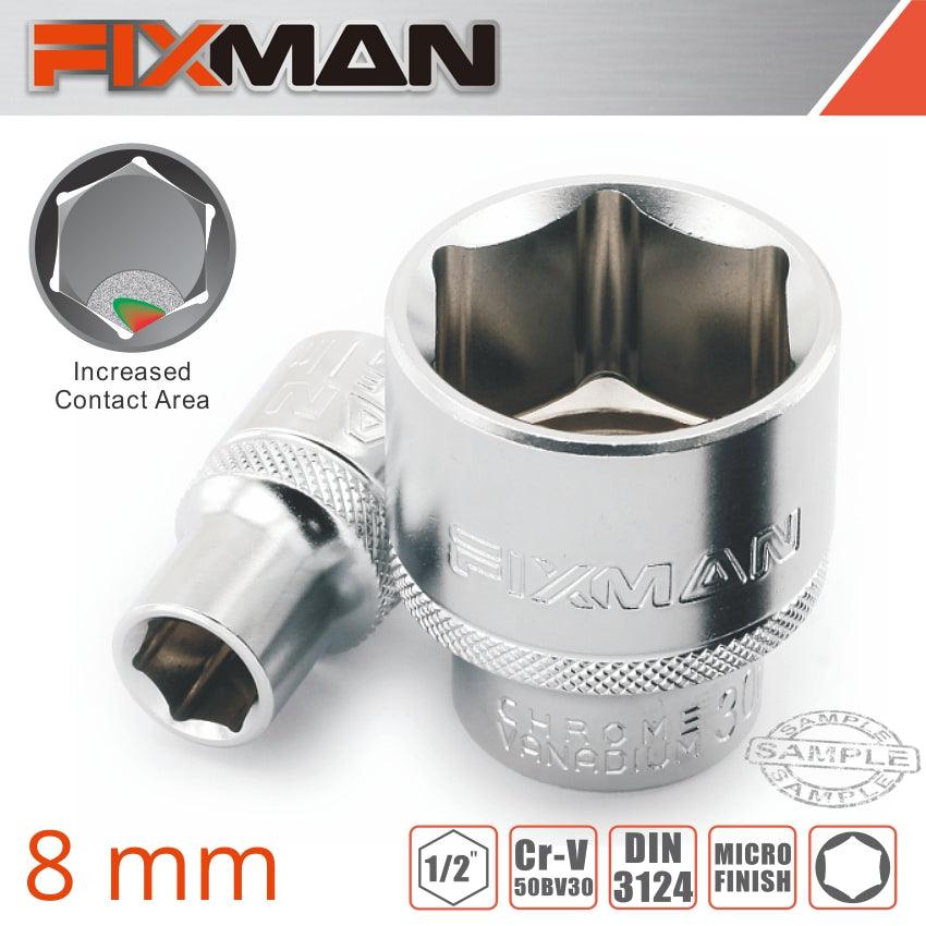 Fixman 1/2' Drive Hex Socket 8 Mm X 21.8 Mm - Livestainable.co.za