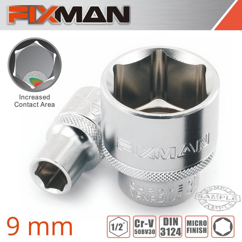 Fixman 1/2' Drive Hex Socket 9 Mm X 21.8 Mm - Livestainable.co.za