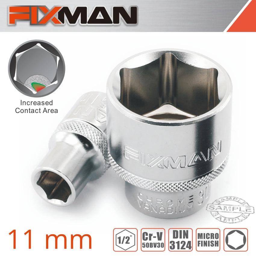 Fixman 1/2' Drive Hex Socket 11 Mm X 21.8 Mm - Livestainable.co.za