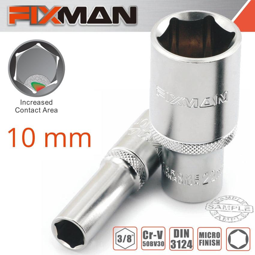 Fixman 3/8' Dr Deep Socket 10 Mm - Livestainable.co.za