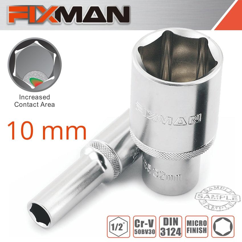 Fixman 1/2' Dr Deep Socket 10 Mm - Livestainable.co.za