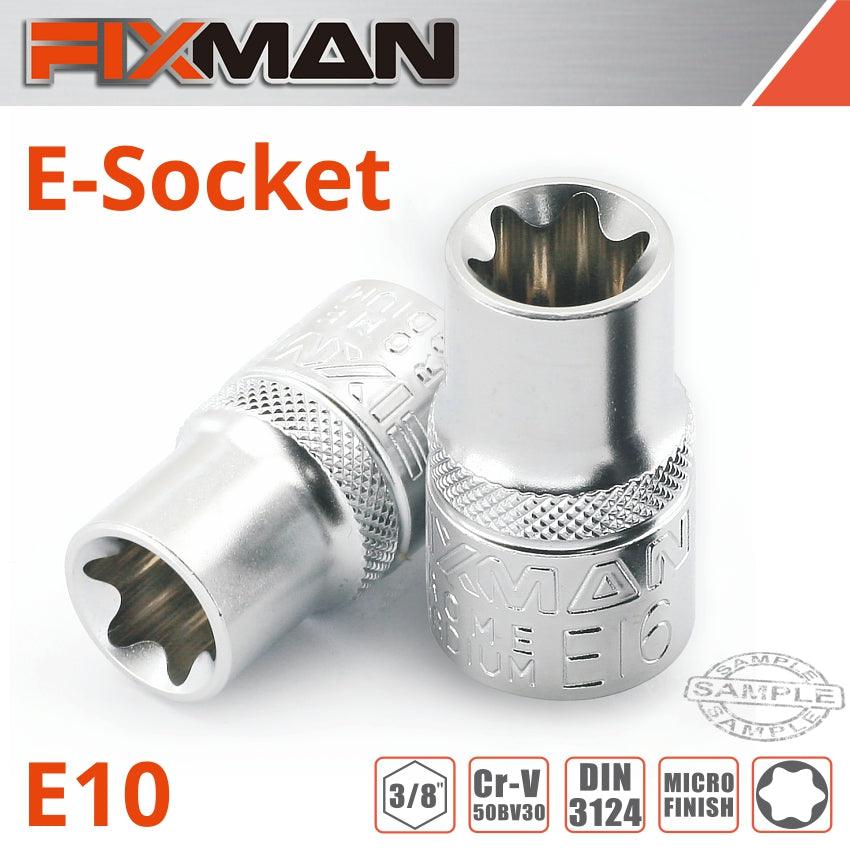 Fixman 3/8' Drive E Socket 6 Point E10 - Livestainable.co.za