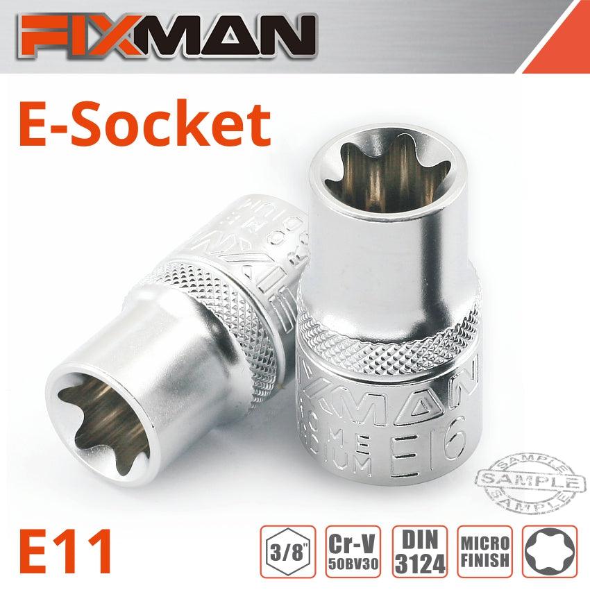 Fixman 3/8' Drive E Socket 6 Point E11 - Livestainable.co.za