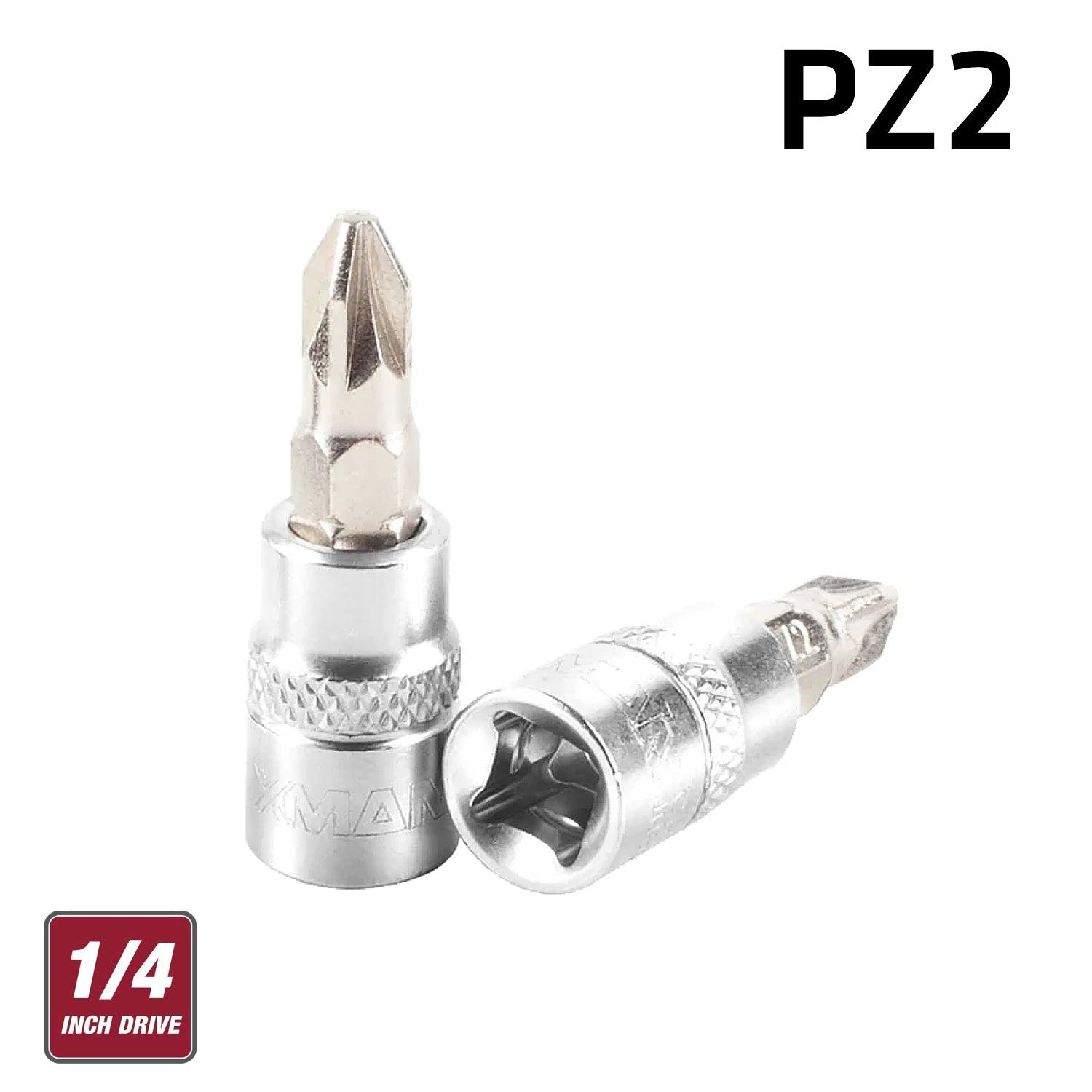 Fixman 1/4' Dr.Bit Socket Pz2 Pozi Screwdriver Bit - Livestainable.co.za