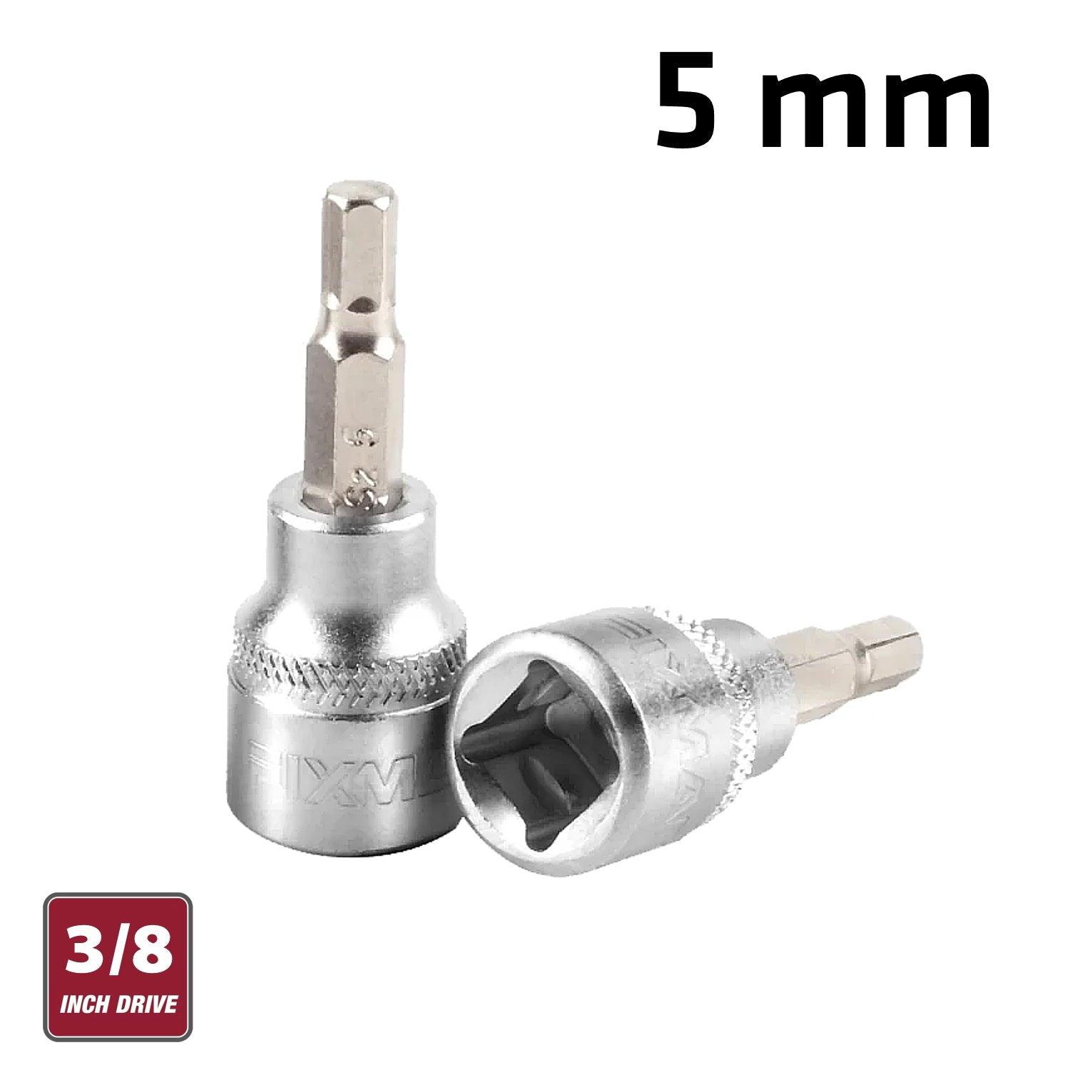 Fixman 3/8' Dr.Bit Socket 5 Mm Hex Allen H5 - Livestainable.co.za