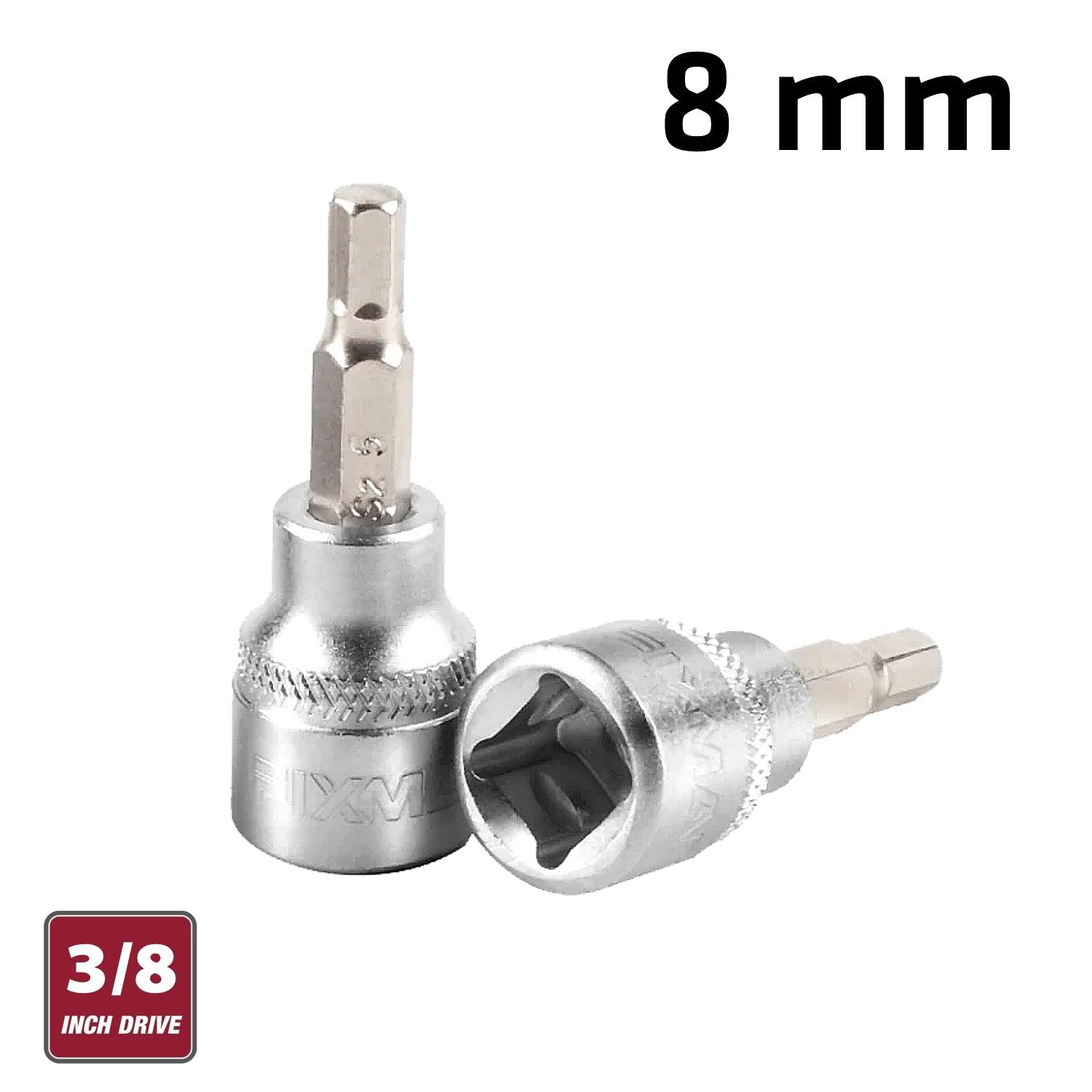 Fixman 3/8' Dr.Bit Socket 8 Mm Hex Allen H8 - Livestainable.co.za