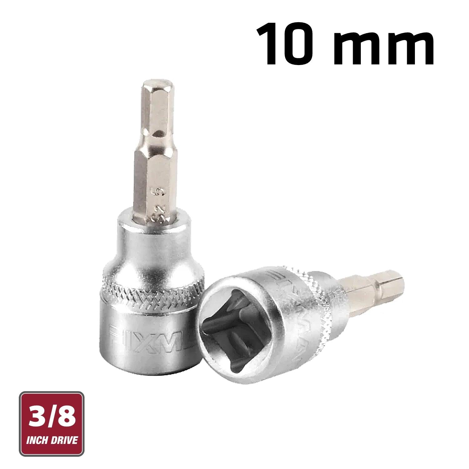 Fixman 3/8' Dr.Bit Socket 10 Mm Hex Allen H10 - Livestainable.co.za