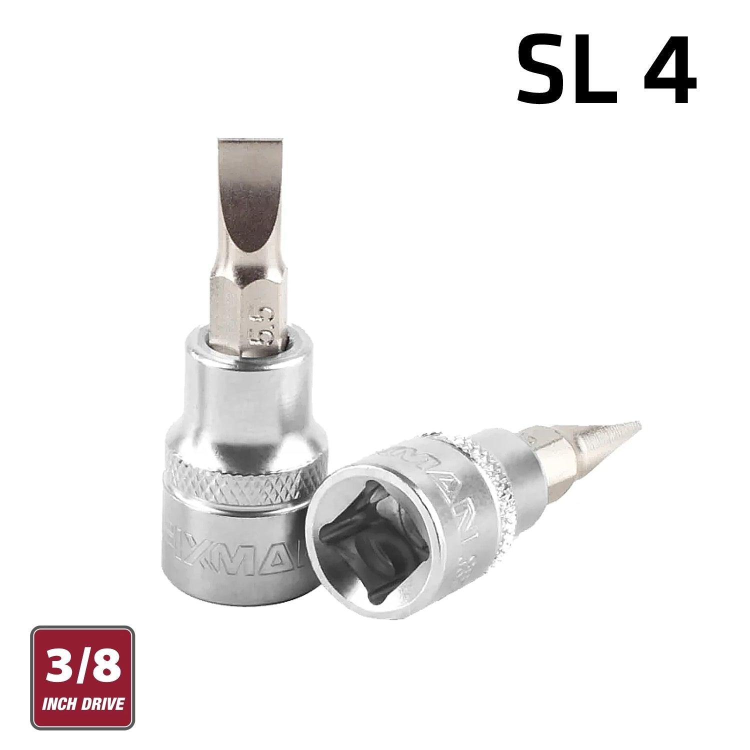 Fixman 3/8' Dr.Bit Socket Sl4 Slotted Screwdriver Bit - Livestainable.co.za