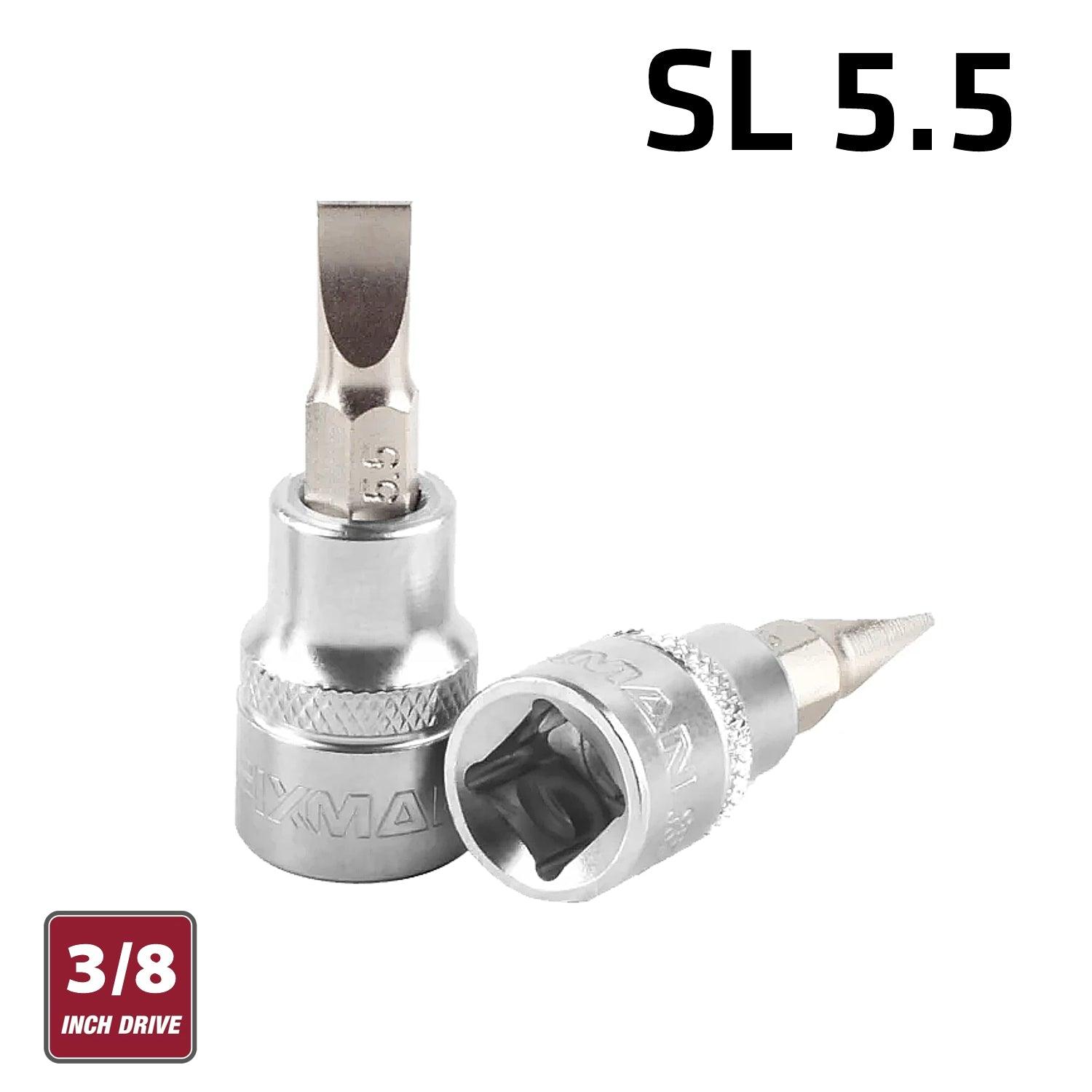 Fixman 3/8' Dr.Bit Socket Sl5.5 Slotted Screwdriver Bit - Livestainable.co.za