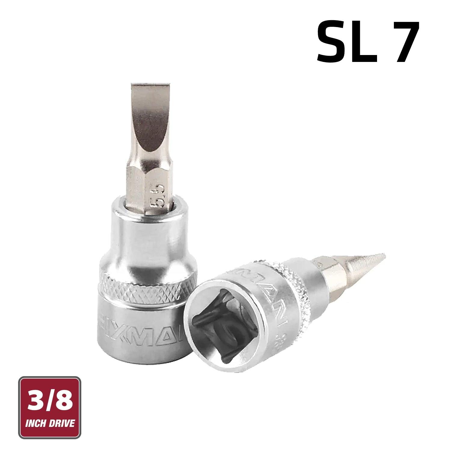 Fixman 3/8' Dr.Bit Socket Sl7 Slotted Screwdriver Bit - Livestainable.co.za