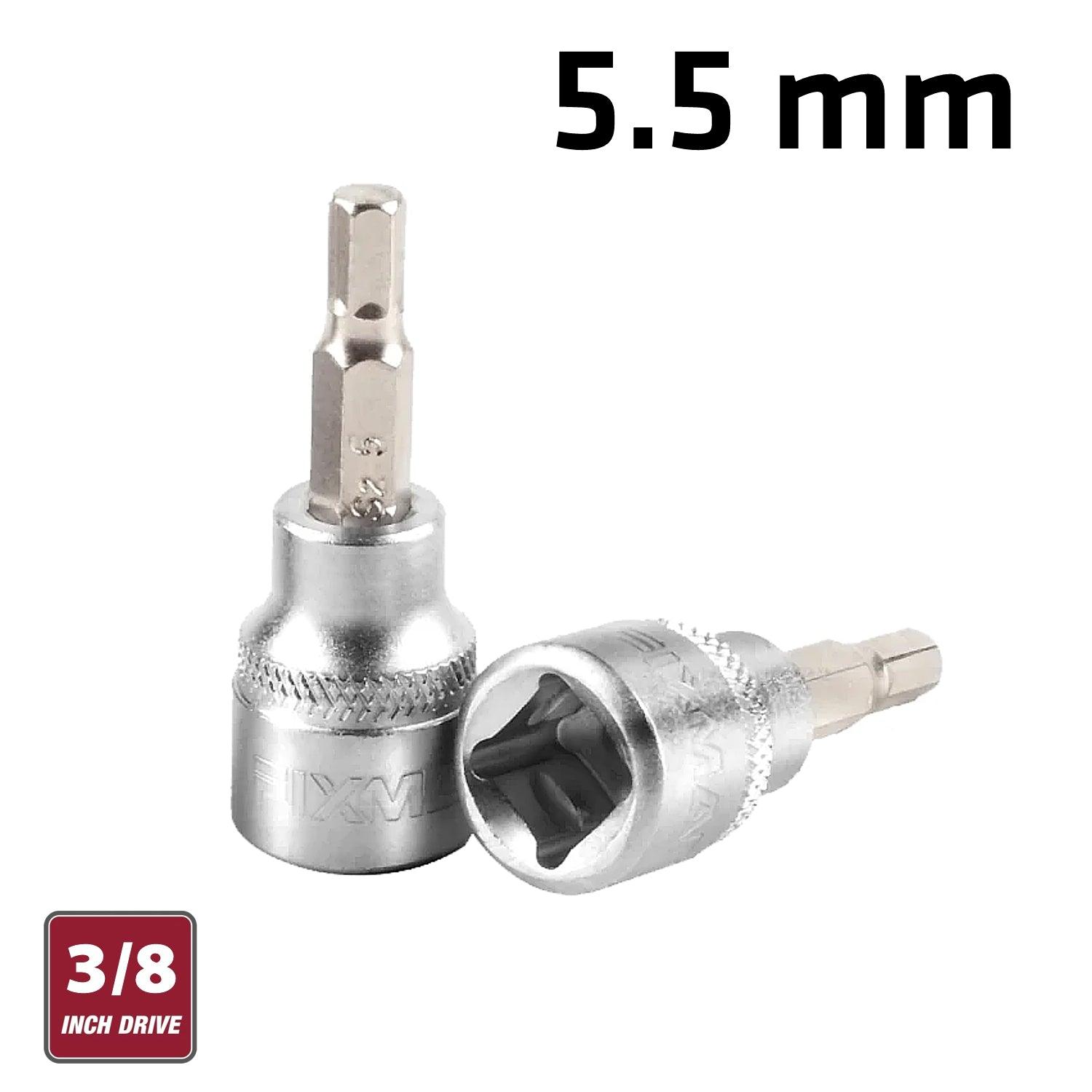 Fixman 3/8' Dr.Bit Socket 5.5 Mm Hex Allen H5.5 - Livestainable.co.za