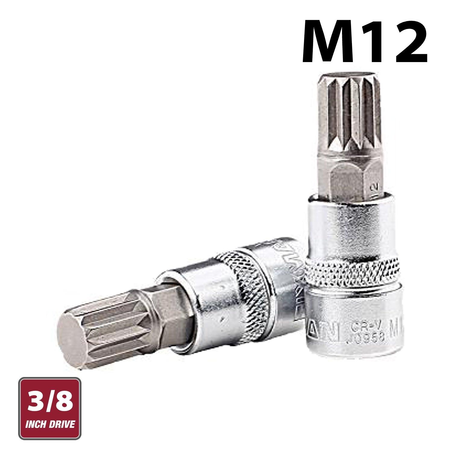 Fixman 3/8' Dr.Bit Spline Socket M12 - Livestainable.co.za