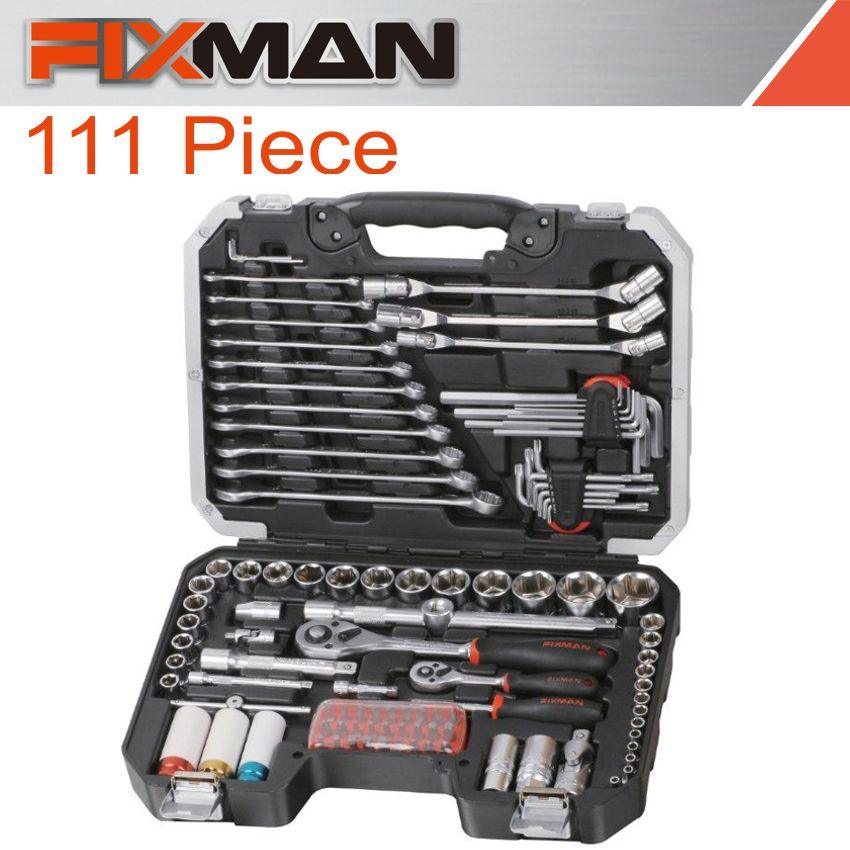 Fixman Socket Tool Set 111 Pc 1/4'&1/2' Drive - Livestainable.co.za