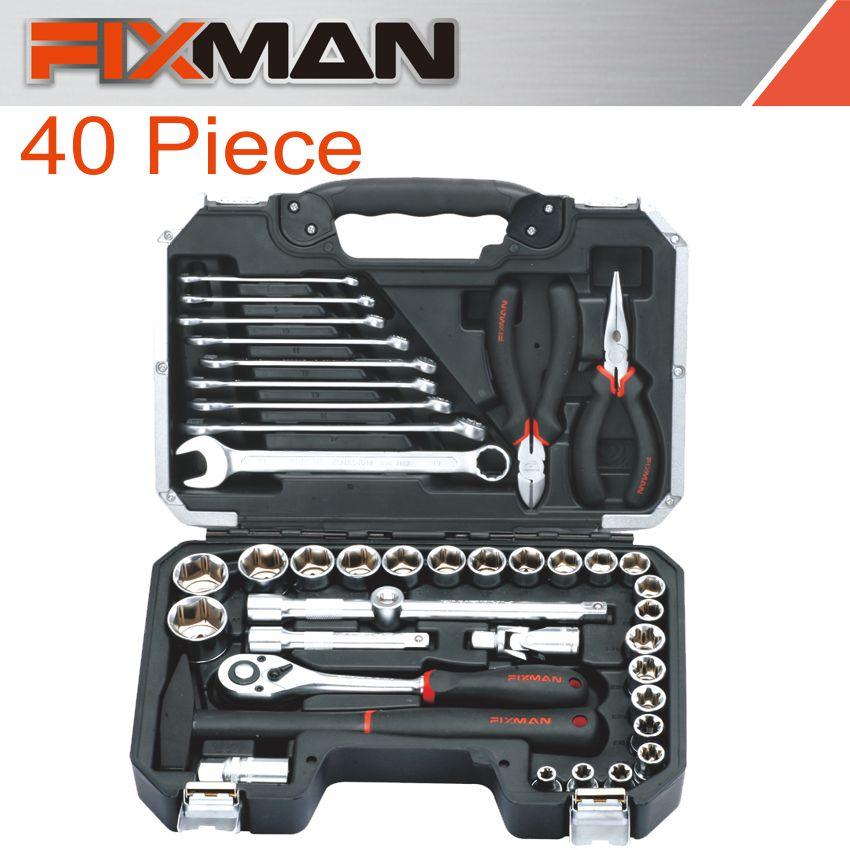 Fixman Socket Tool Set 40 Pc 1/2' Drive - Livestainable.co.za