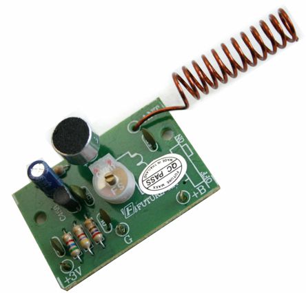 Fm Wireless Mic 1 State 3 Vdc Kit 42x27x15mm Fk701