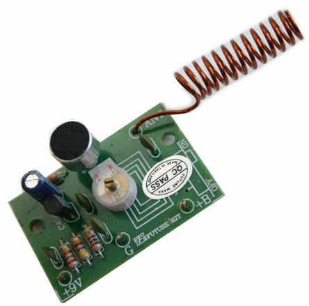 Fm Wireless Mic 1 State 9 Vdc Kit 42x28x15mm Fk702