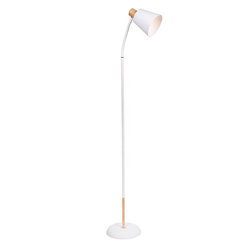 Curve Floor Light White & Gold E27 1x40w - Livestainable.co.za