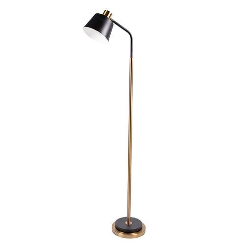 Twilight Floor Light Black & Brass E27 1x40 - Livestainable.co.za