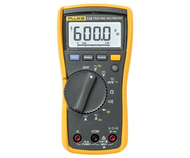 Hand Held Multimeter Dmm V,I,R,C,F Trms Fluke 115