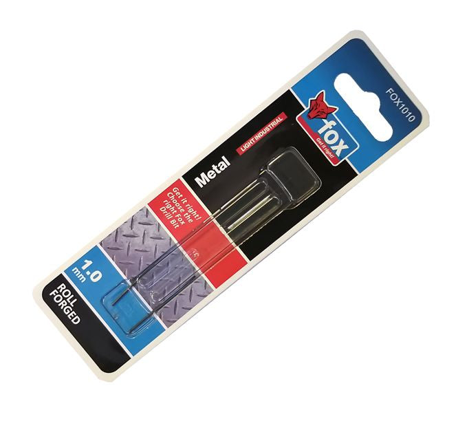 Drill High Speed Steel 1.0mm 2 P/Pack Fox1010