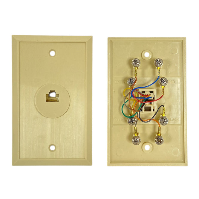 Face Plate Rj45 8 P8 C Cream Fp8 W8 P1